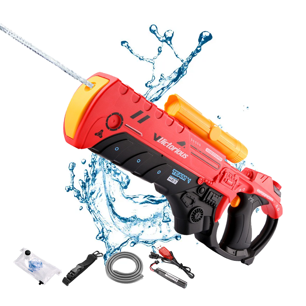 YEIBOBO ! 3-in-1 Electric Water Gun for Kids & Adults with 300CC+1000CC+Unlimited Capacity, Long Distance Up to 33 FT Range, Swimming Pool Beach Water War Party Games (Blue)