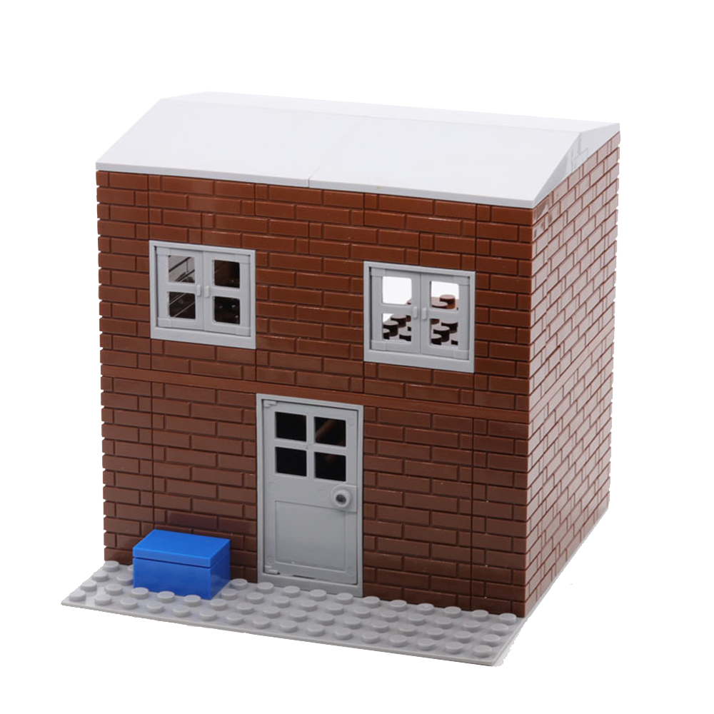 YEIBOBO ! DIY Military Series Building Bricks Model Set, Simulation Military War Scene Equipment Accessories for Kids 6+ (Ruined Mansion-194pcs)