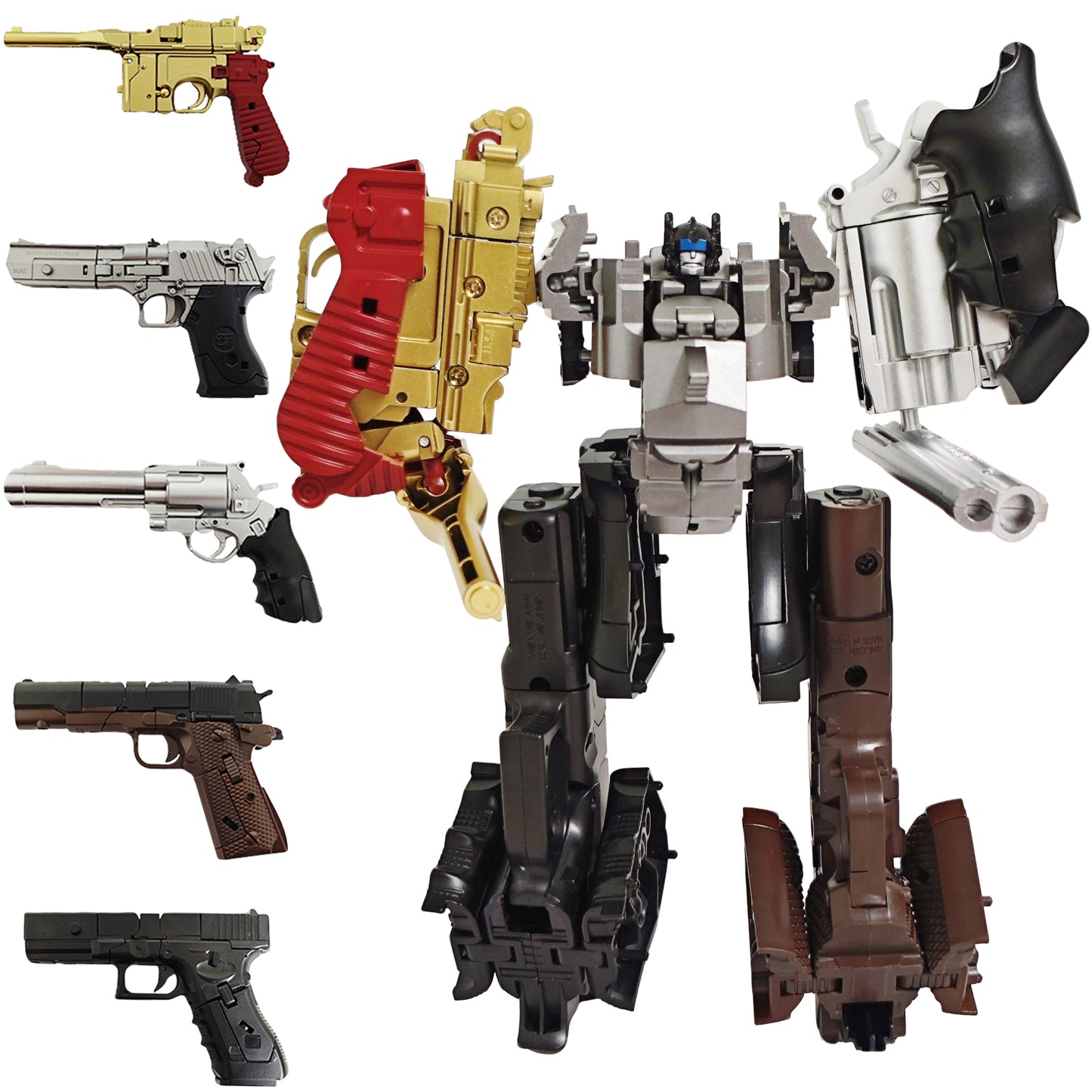 YEIBOBO ! mini Transforming Toys 5-in-1 Robot for Boys 4-12 Age