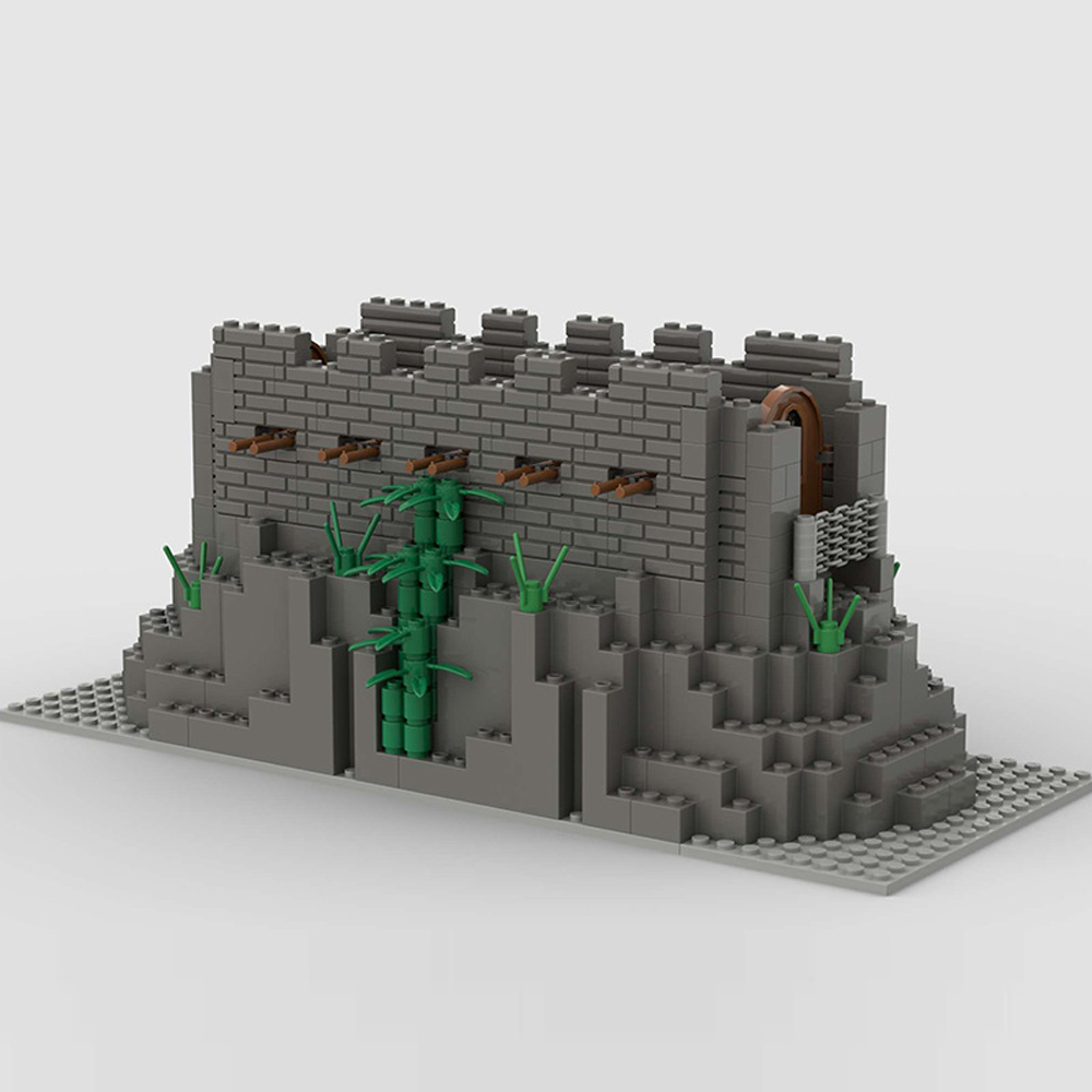 YEIBOBO ! Bricks Model Set, Simulation Military War Scene Equipment Accessories (ATOP The Fortress-285pcs)