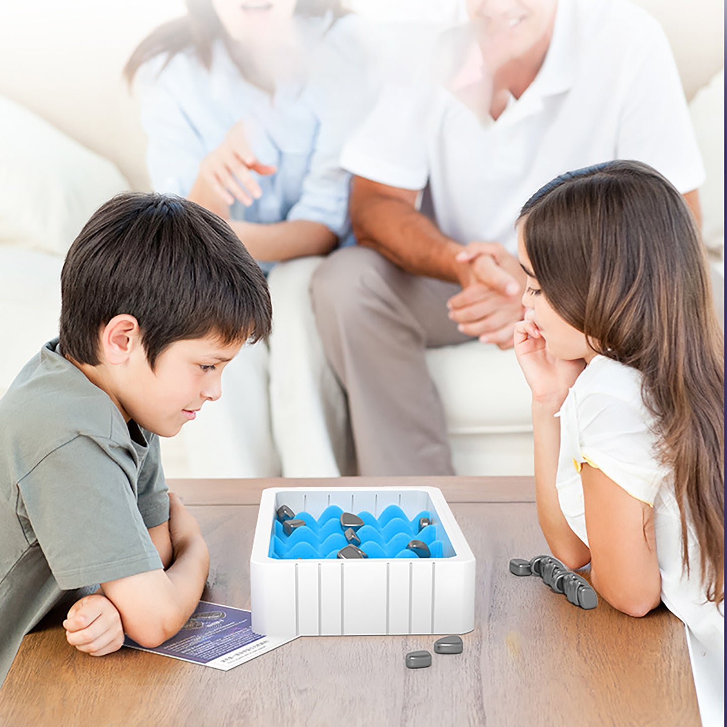 YEIBOBO ! Magnetic Chess Game with Stones, 2024 New Magnet Game for Kids Adults, Chess Board with Sponge Grid and Rope, Game Board Party Supplies for Family