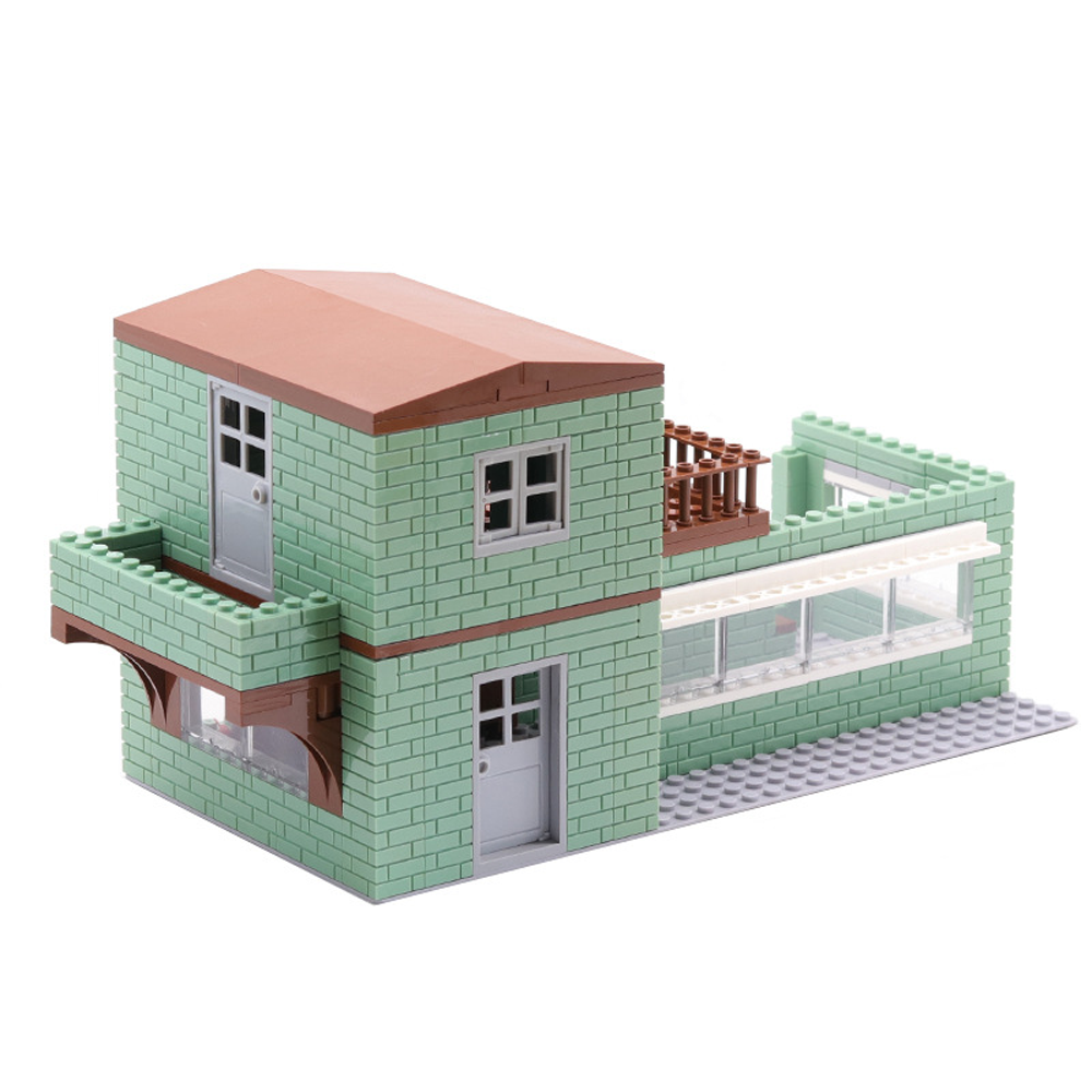 YEIBOBO ! DIY Military Series Building Bricks Model Set, Simulation Military War Scene Equipment Accessories for Kids 6+ (Abandoned Building-432pcs)
