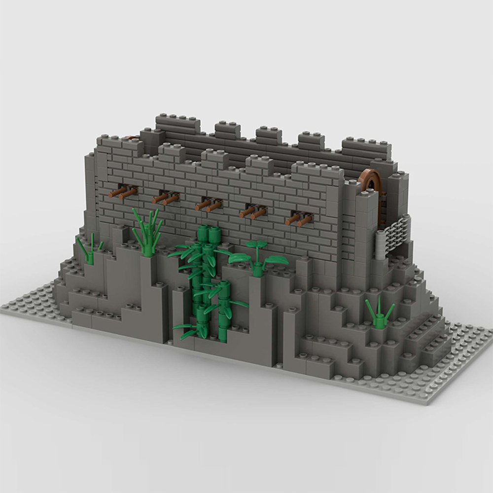 YEIBOBO ! Bricks Model Set, Simulation Military War Scene Equipment Accessories (ATOP The Fortress-285pcs)