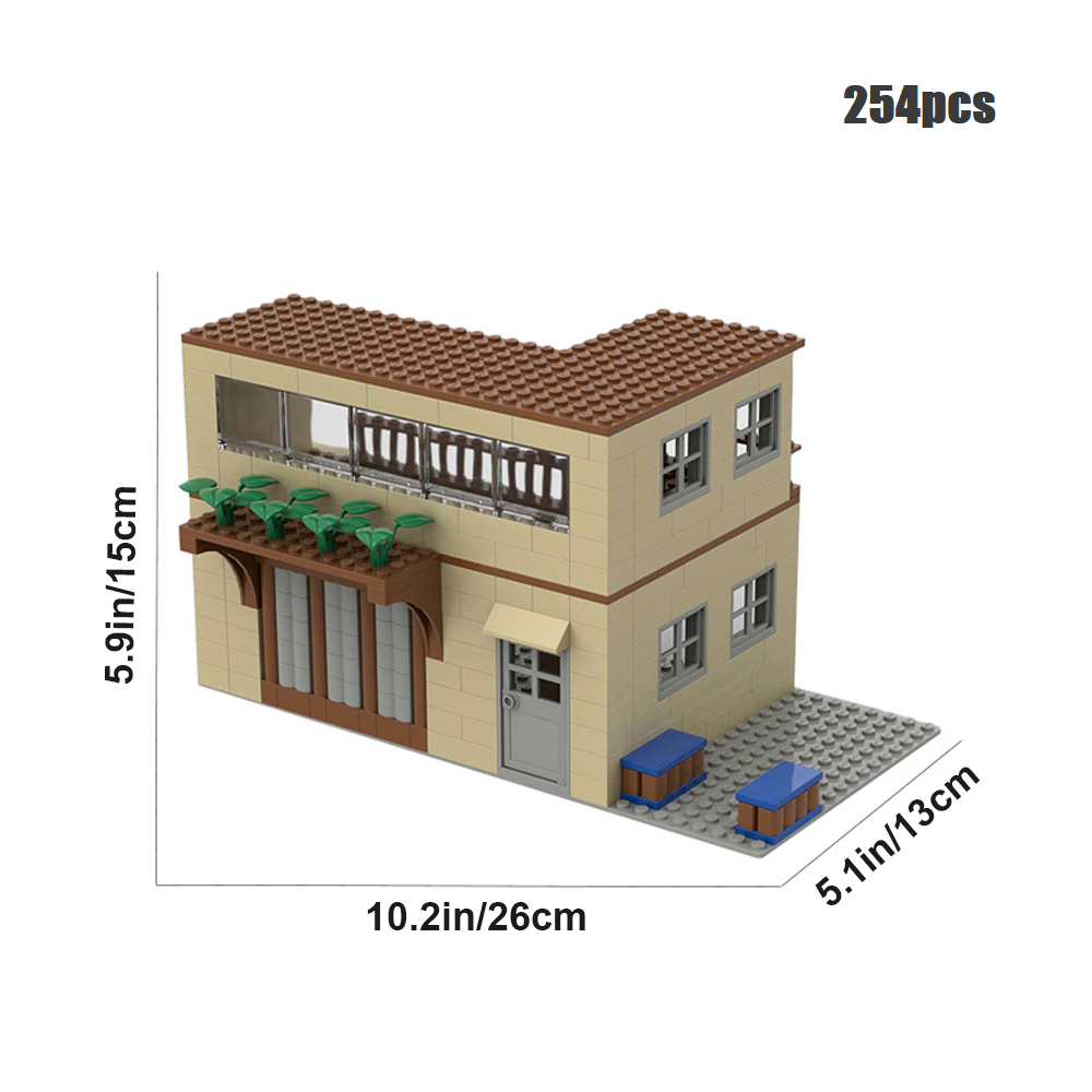 YEIBOBO ! DIY Military Series Building Bricks Model Set, Simulation Military War Scene Equipment Accessories for Kids 6+ (Eat Chicken House-254pcs