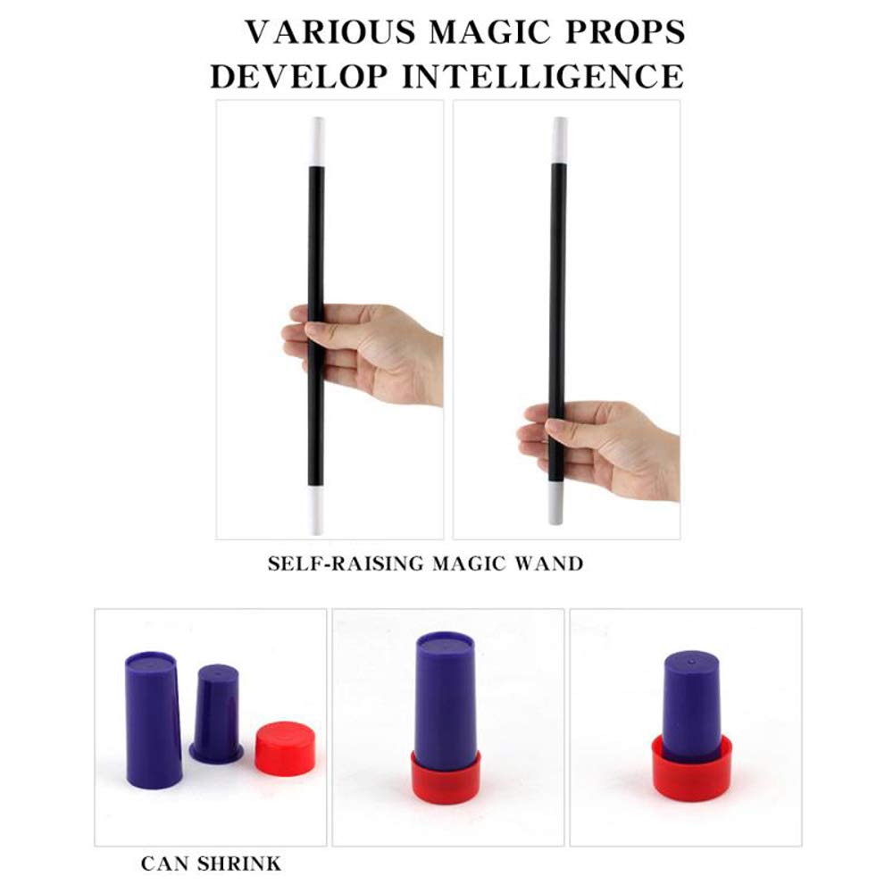 YEIBOBO ! Professional Magic Kit for Kids and Adults, Magic Set for Learning More Tricks for Beginners (45pcs)
