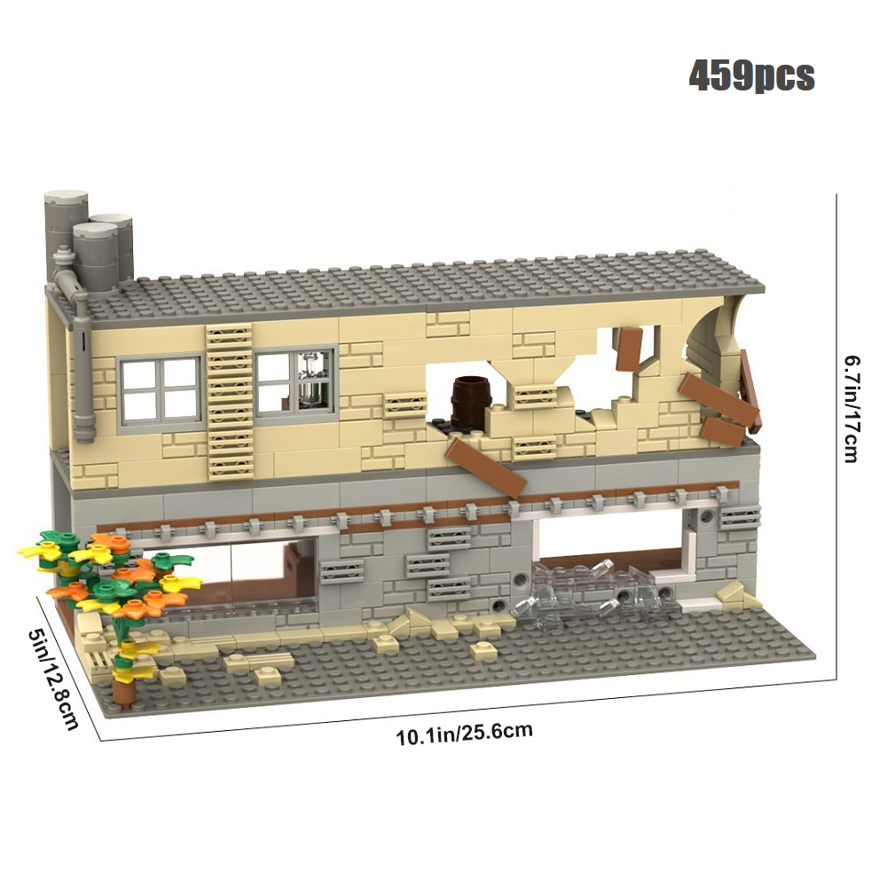 YEIBOBO ! DIY Military Series Building Bricks Model Set, Simulation Military War Scene Equipment Accessories (Military Scene-1)459Pcs