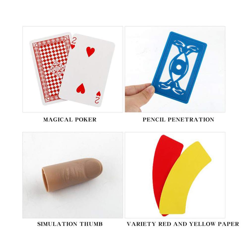 YEIBOBO ! Professional Magic Kit for Kids and Adults, Magic Set for Learning More Tricks for Beginners (75pcs)