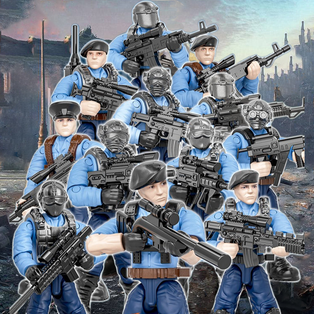 YEIBOBO ! Minifigures Blind Bags, Military Action Figures with Weapons and Accessories Mystery Pack Thunder Special Forces