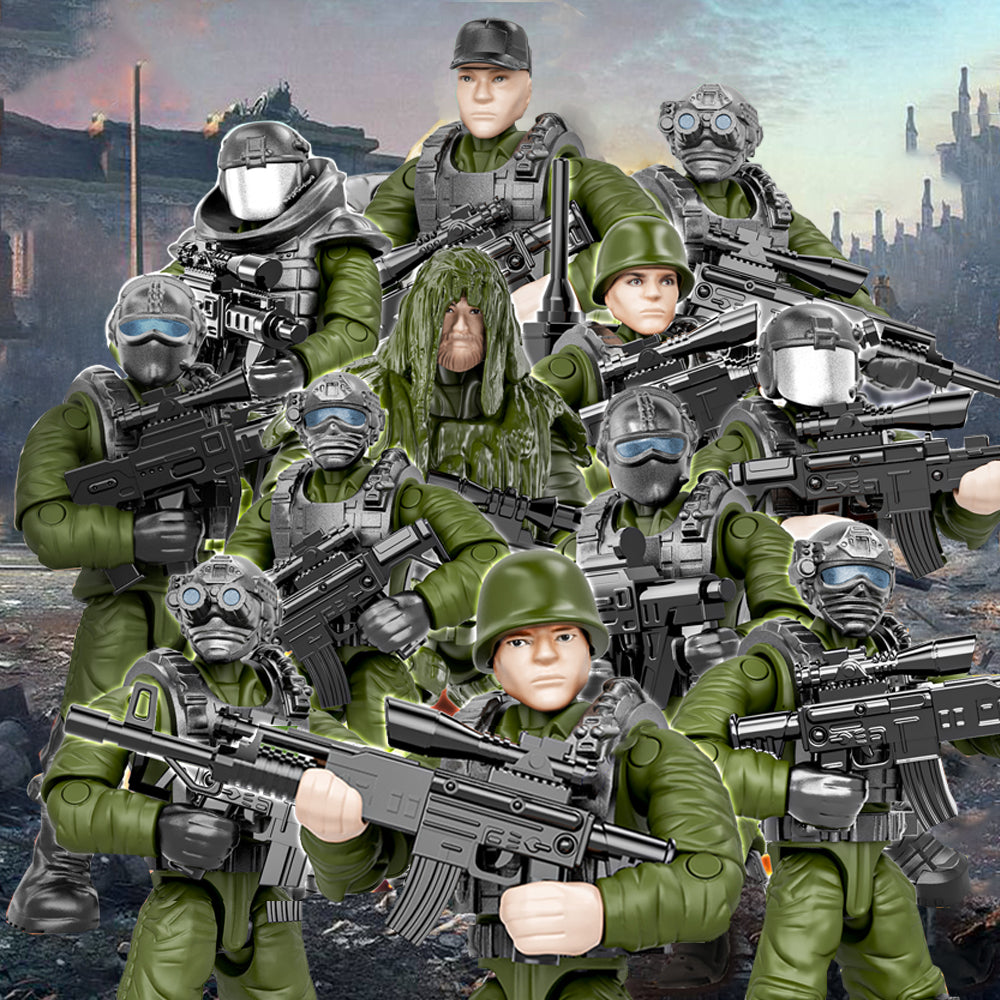 YEIBOBO ! Minifigures Blind Bags, Military Action Figures with Weapons and Accessories Mystery Pack Thunder Special Forces