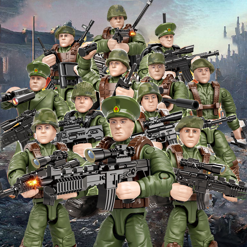 YEIBOBO ! Minifigures Blind Bags, Military Action Figures with Weapons and Accessories Mystery Pack Thunder Special Forces