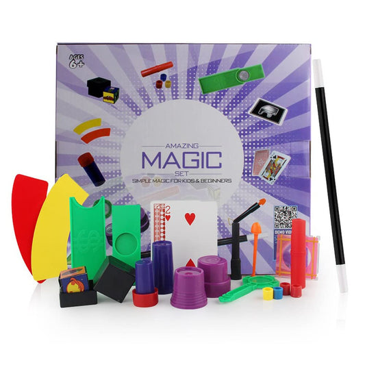 YEIBOBO ! Professional Magic Kit for Kids and Adults, Magic Set for Learning More Tricks for Beginners (45pcs)