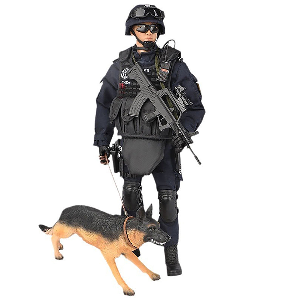 YEIBOBO ! Highly Detail Special Forces 12inch Action Figure with Dog, 2024 New Upgrade Peace Mission Military Soldier Action Figures