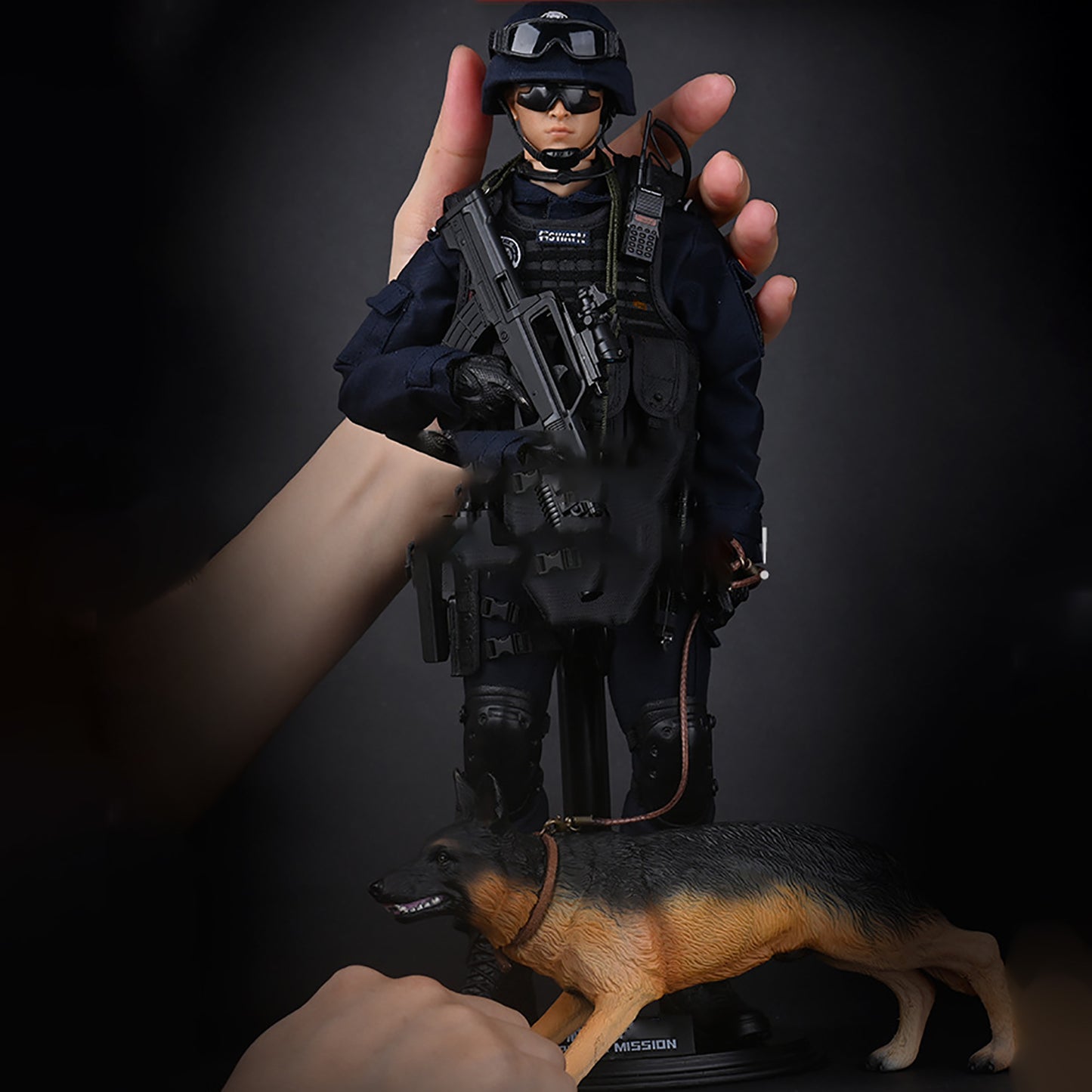 YEIBOBO ! Highly Detail Special Forces 12inch Action Figure with Dog, 2024 New Upgrade Peace Mission Military Soldier Action Figures