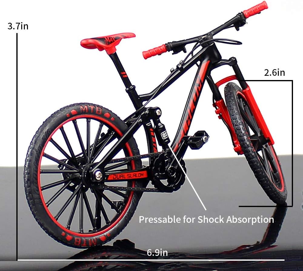 YEIBOBO ! Alloy Mini Downhill Mountain Bike Toy, Die-cast BMX Finger Bike Model for Collections