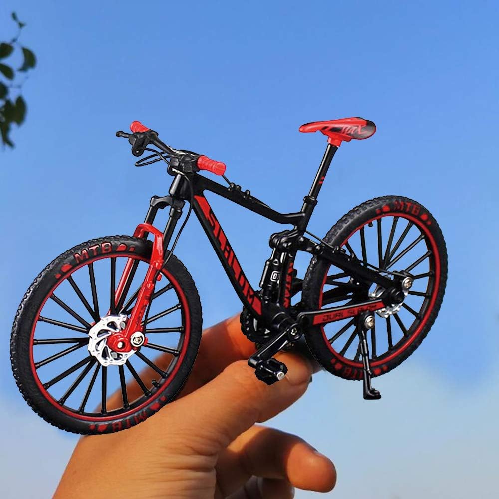 YEIBOBO ! Alloy Mini Downhill Mountain Bike Toy, Die-cast BMX Finger Bike Model for Collections