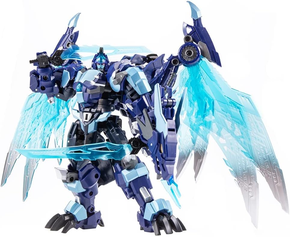 YEIBOBO ! 2-in-1 Flying Dragon Robot Transforming Toys (Blue Freeze Devil)