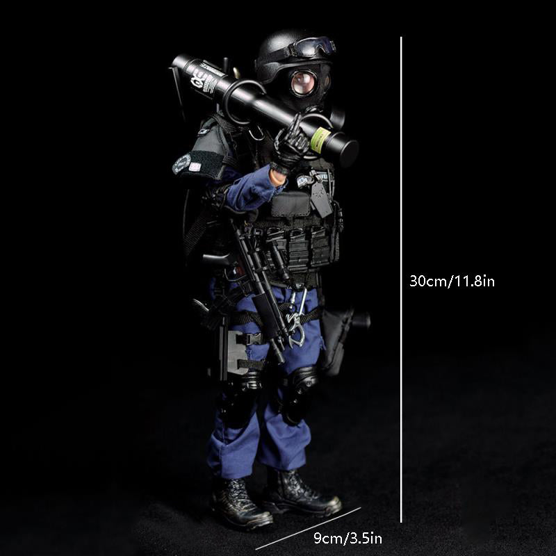 YEIBOBO ! 1/6 Highly Detail Special Forces 12inch Action Figure SWAT Team