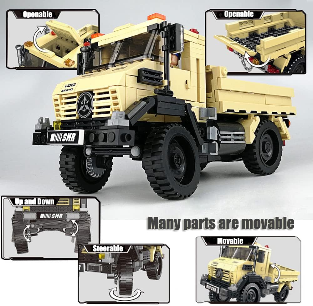 YEIBOBO ! Military Building Kit, Transporter Armored Vehicle Building Blocks Set for Kids 6+ (Super Truck-529pcs)