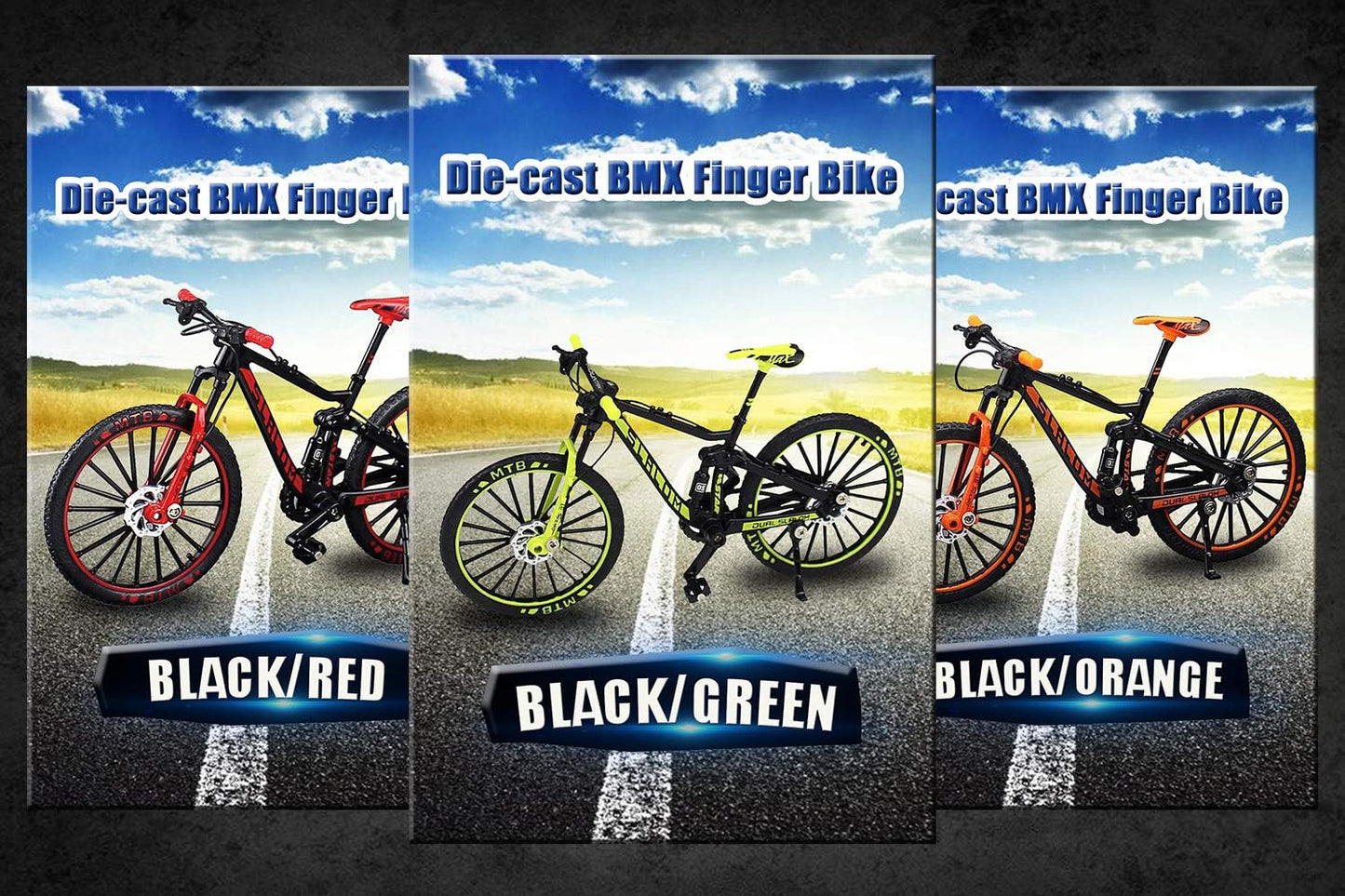 YEIBOBO ! Alloy Mini Downhill Mountain Bike Toy, Die-cast BMX Finger Bike Model for Collections